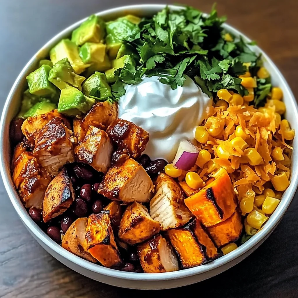 BBQ Chicken Sweet Potato Bowl Recipe