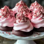 Chocolate Dipped Strawberry Meringues