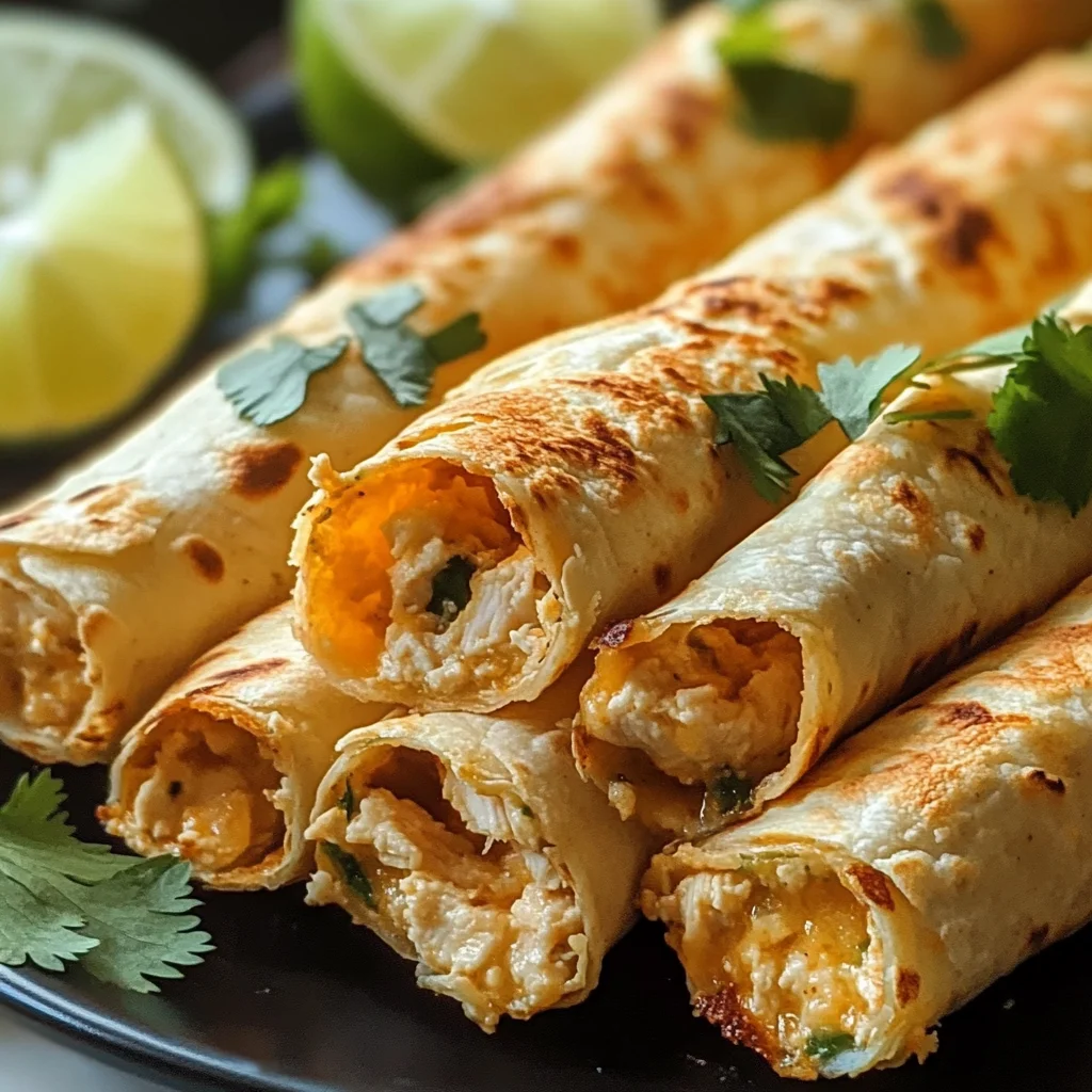 Cream Cheese Chicken Taquitos