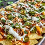 Easy Sheet Pan BBQ Chicken Nachos