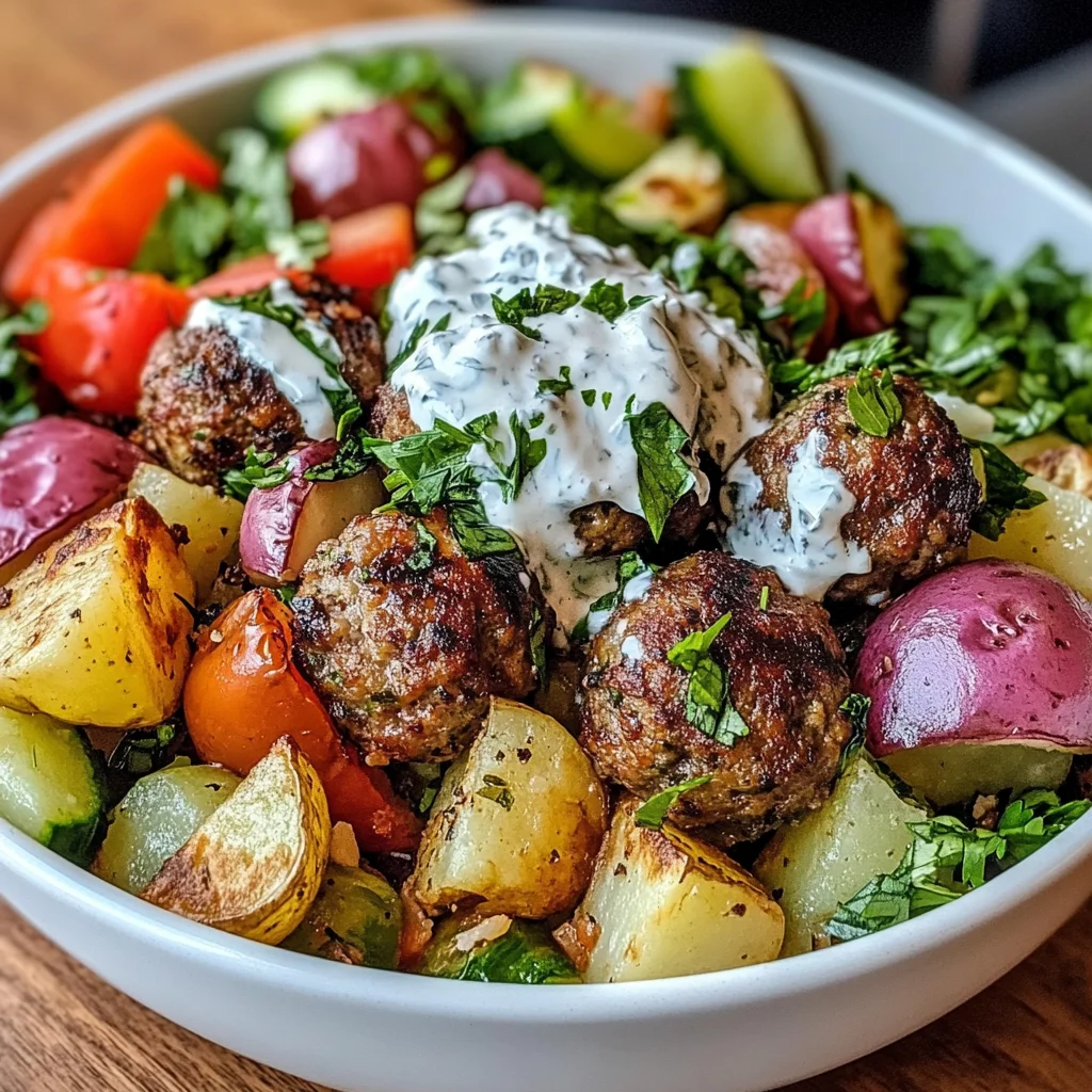 Greek Meatball Bowl Recipe