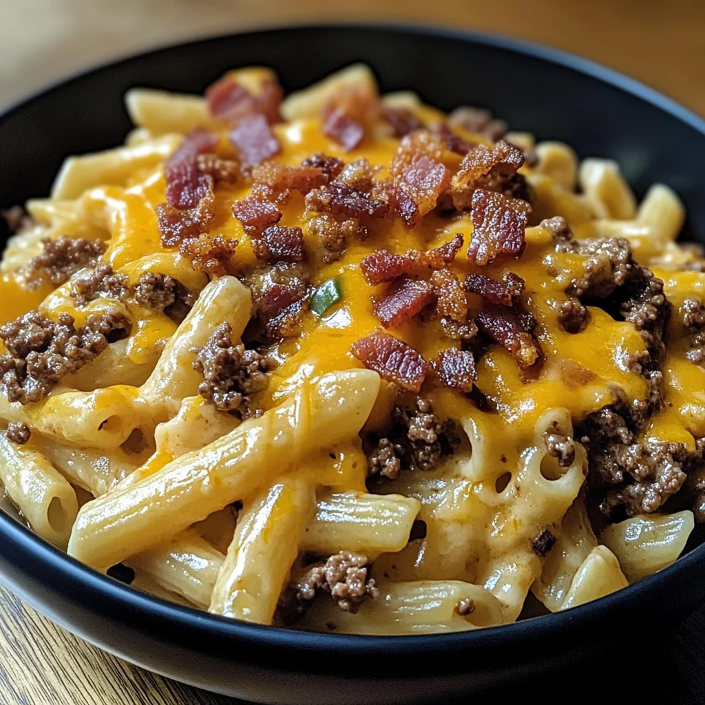 Loaded turkey Bacon Cheeseburger Pasta
