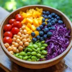 Rainbow Salad with Lemon Vinaigrette