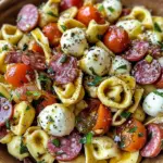 Salami-Mozzarella Tortellini Pasta Salad