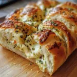 Swirled Garlic Herb And Cheese Bread