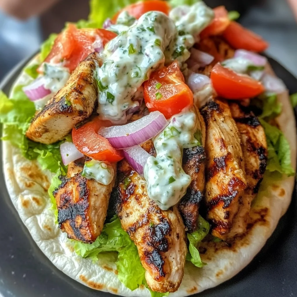Chicken Pita Gyros