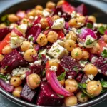 Chickpea, Beet and Feta Salad