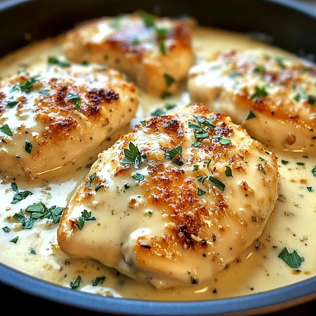 Creamy Baked Chicken with Parmesan and Garlic