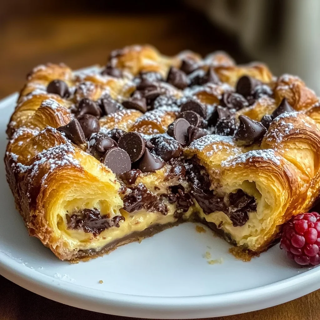 Decadent Chocolate Croissant Breakfast Bake