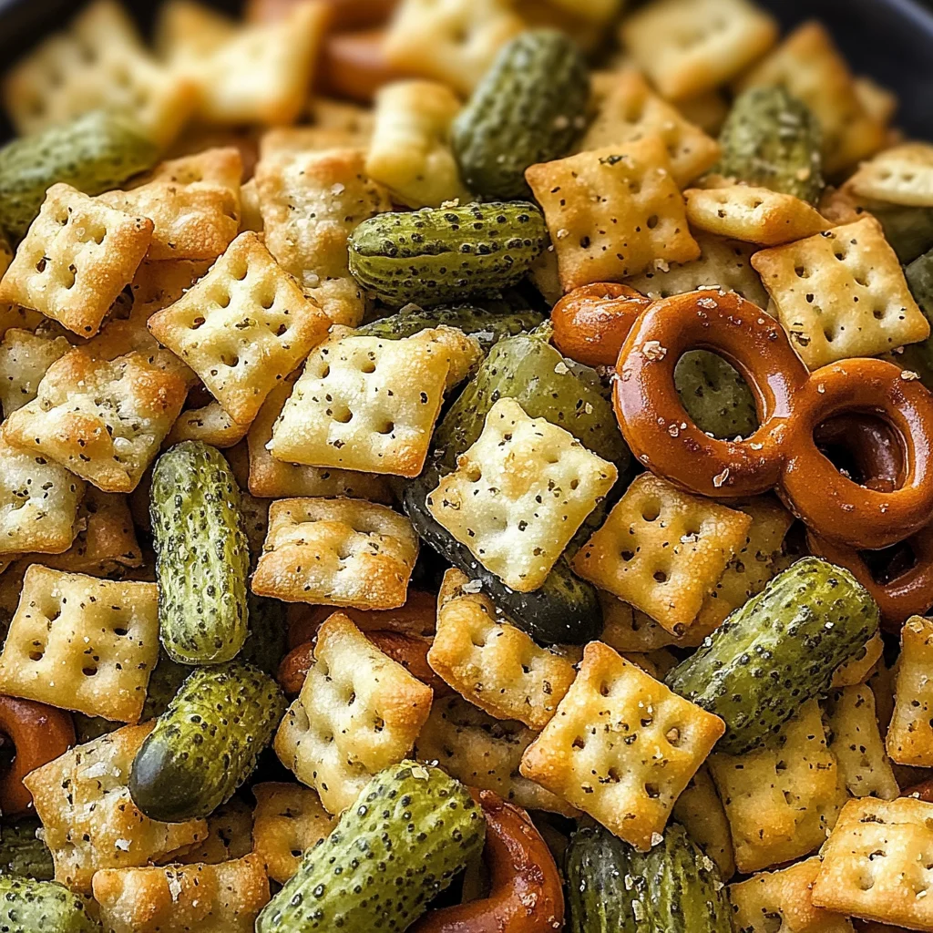 Dill Pickle Chex Mix: A Tangy Snack Sensation