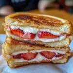 Fried Strawberry Cheesecake Sandwiches