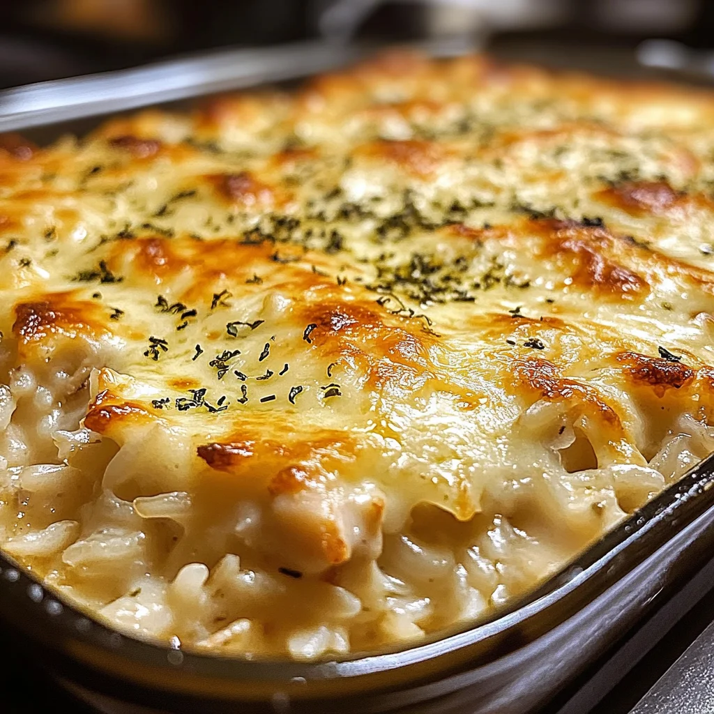 Garlic Butter Chicken and Rice Casserole 30 Minutes Easy Delicious