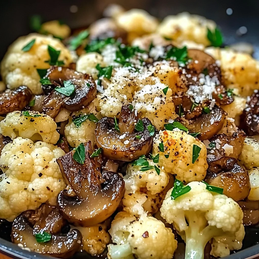 Garlic Cauliflower Mushroom Skillet: Quick & Delicious Dish