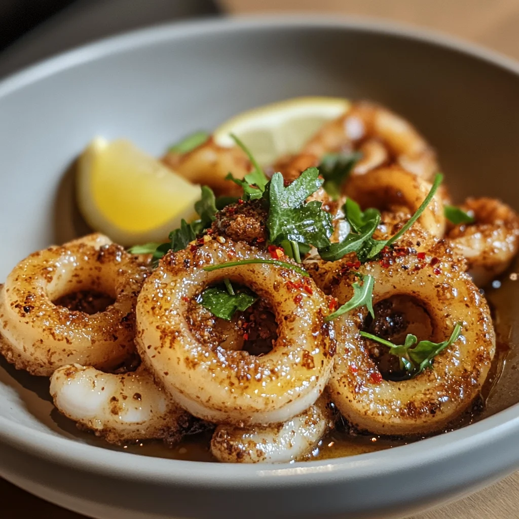 Hot butter calamari