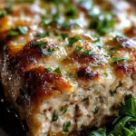Melt-in-Your-Mouth Garlic Parmesan Chicken Meatloaf