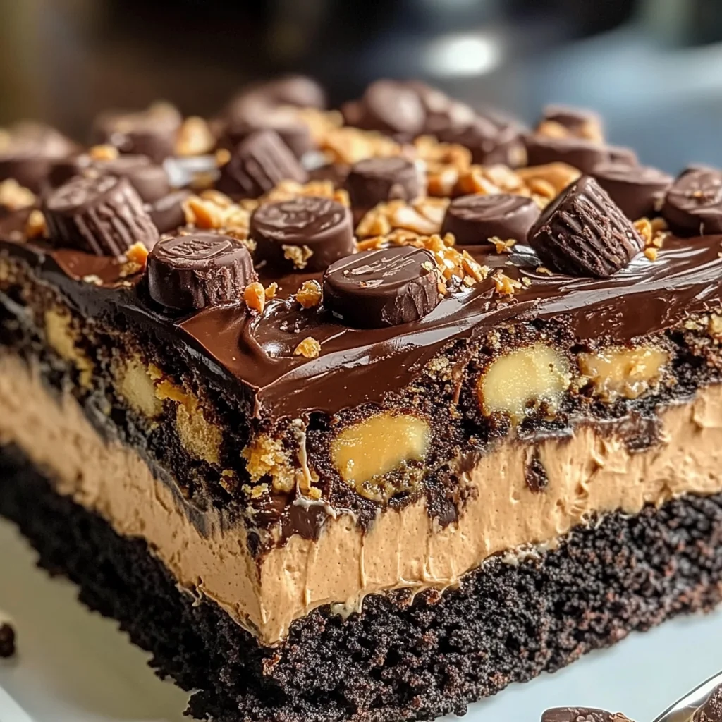 Reese’s Peanut Butter Earthquake Cake