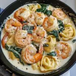 Shrimp Tortellini with Garlic Sauce