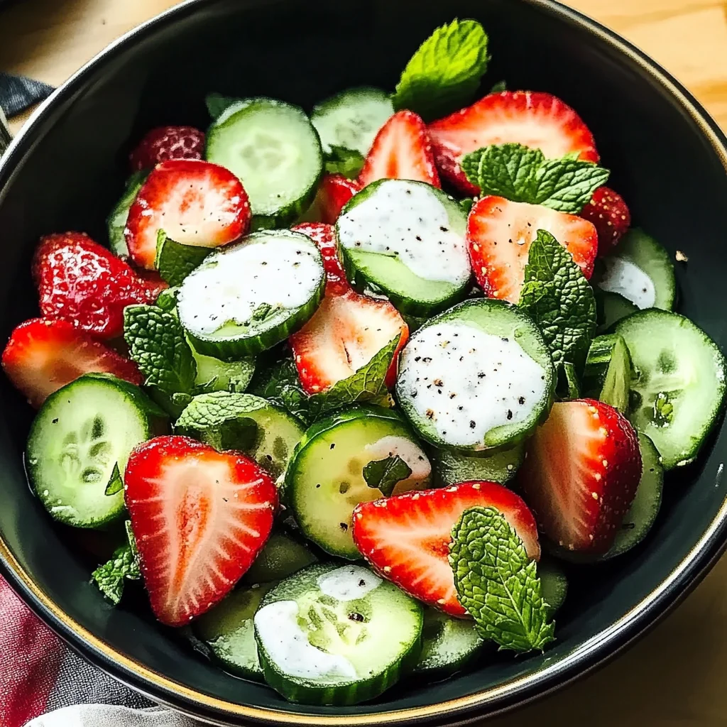 This Cucumber Strawberry Salad