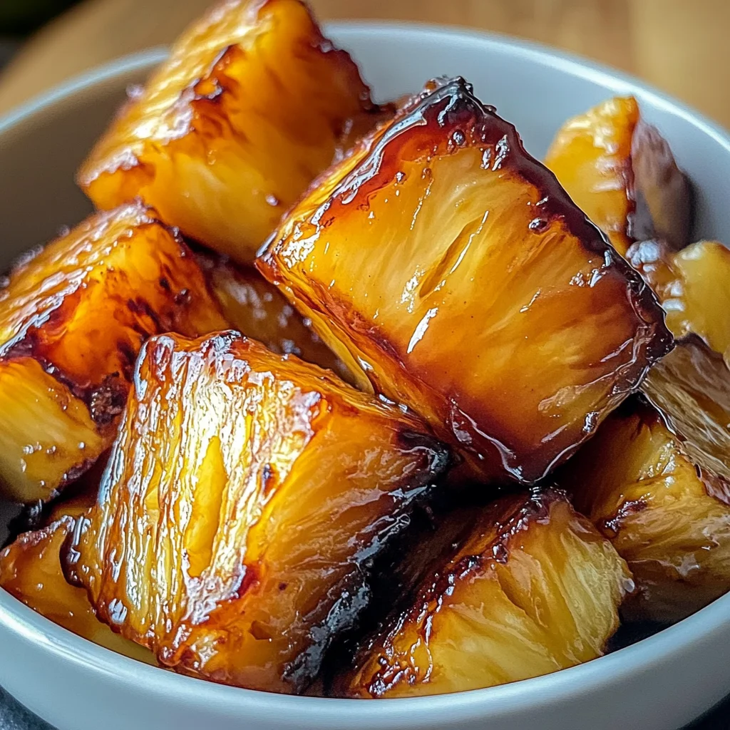 Air Fryer Caramelized Pineapple - Easy & Sweet Treat