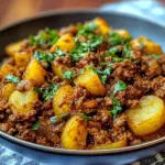 Aloo Keema Ground Meat with Potatoes
