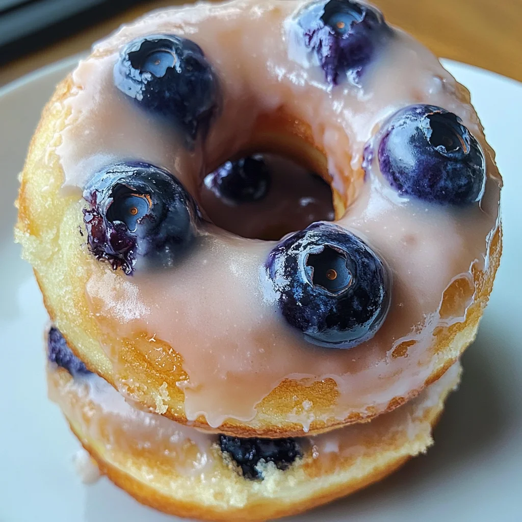 Baked Blueberry Donuts