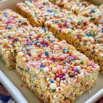 Cake Batter Rice Krispie Treats