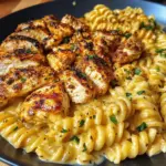 Creamy Cajun Chicken Rotini with Velveeta Parmesan Sauce