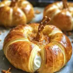 Crescent Pumpkins with Cream Cheese and Pumpkin Pie Filling
