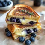Crispy Blueberry Grilled Cheese