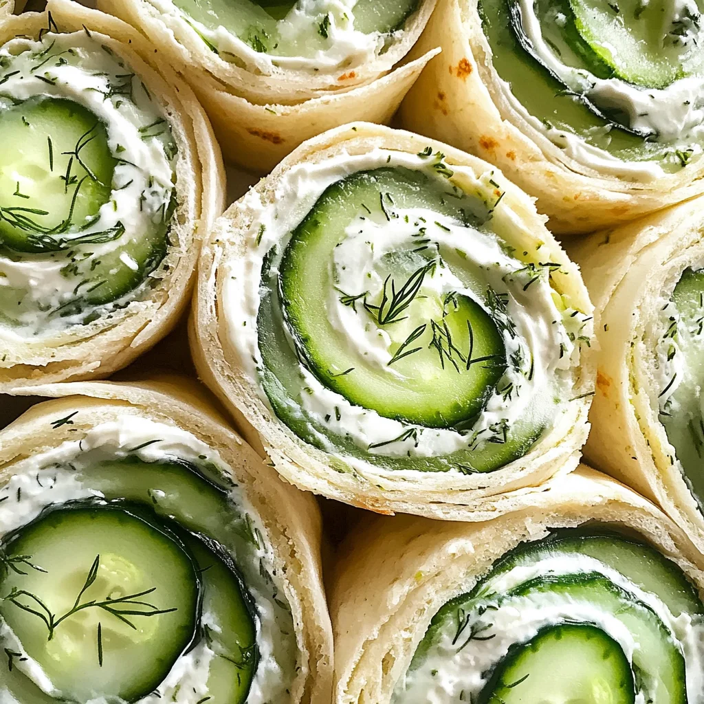 Cucumber and Dill Pinwheels