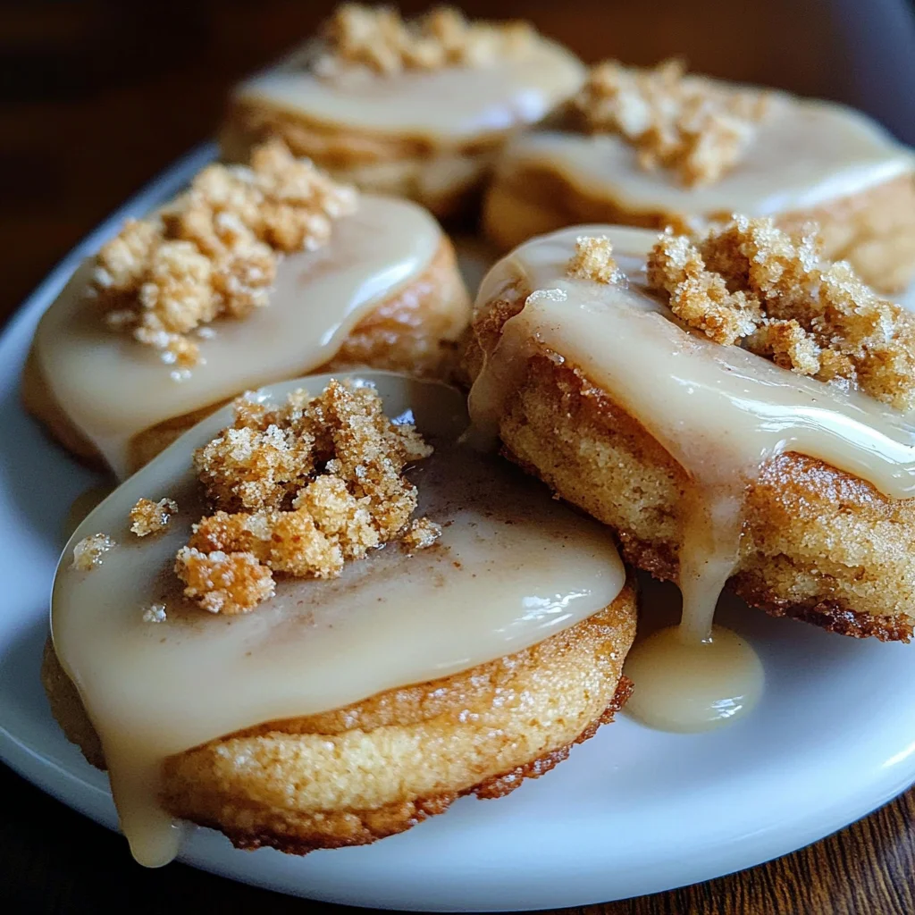 French Toast Cookies with Maple Glaze