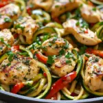 Garlic Chicken Zucchini Noodles
