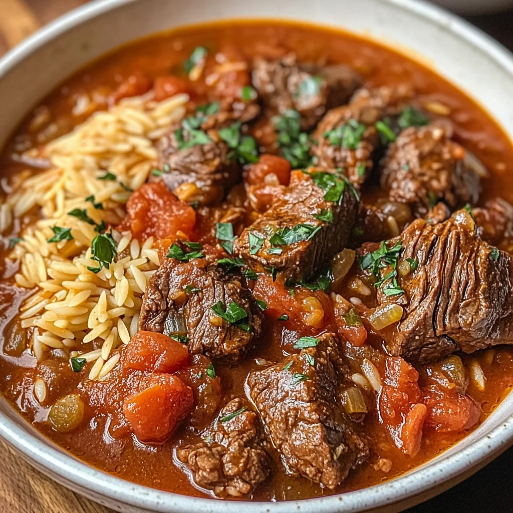 Giouvetsi Greek Beef Stew