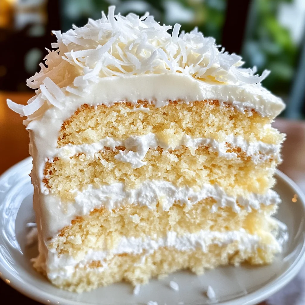 Heavenly Coconut Cream Cake: A Slice of Paradise Awaits!