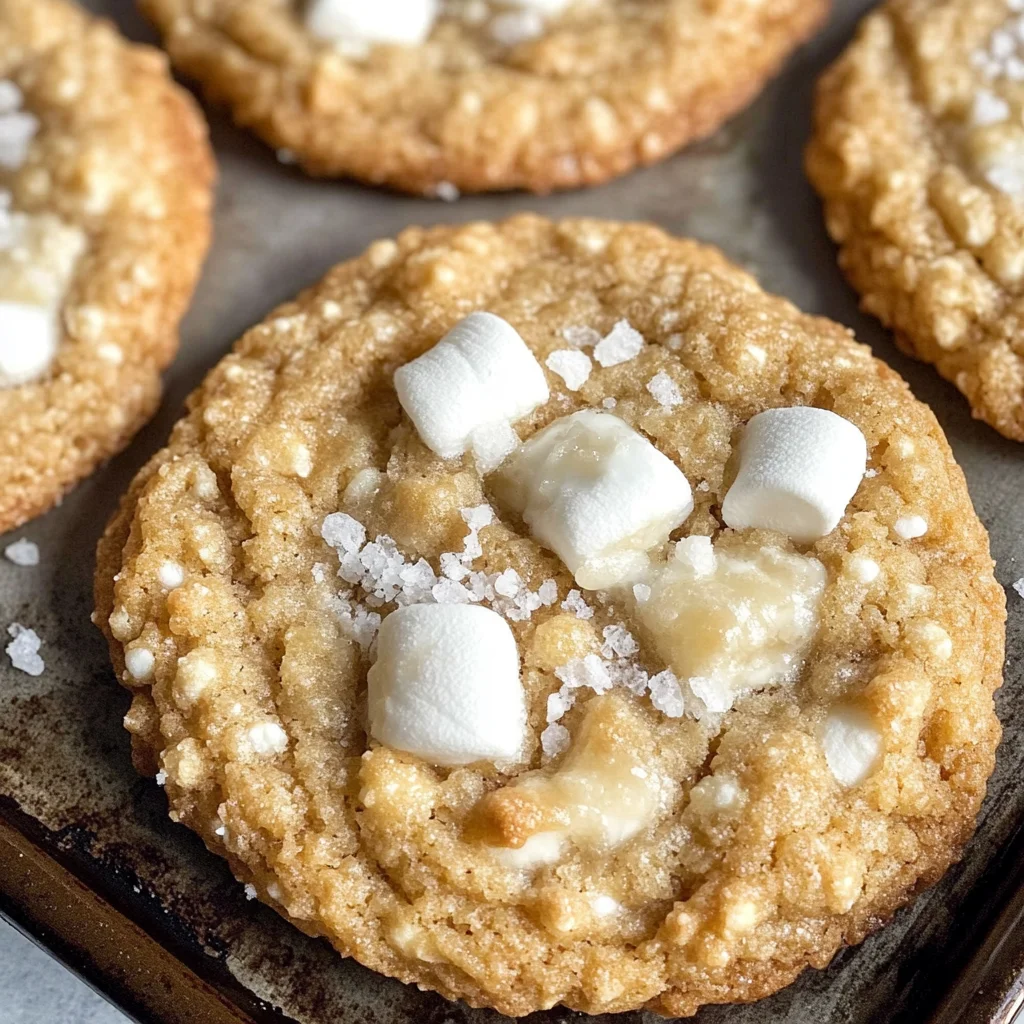 Marshmallow Crispy Cookies (Costco Copycat)