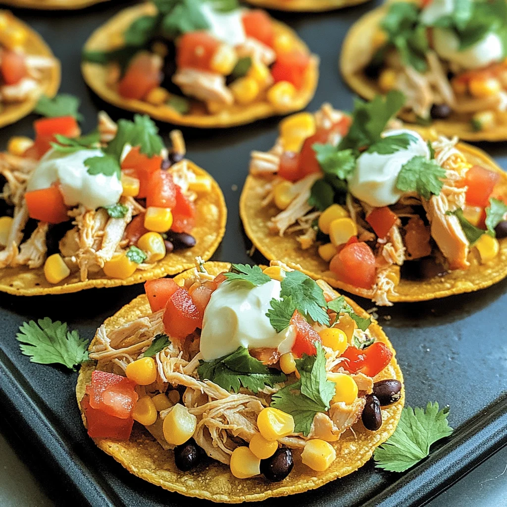 Mexican Rotisserie Chicken Tostadas