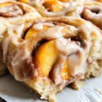 Peach Cobbler Cinnamon Rolls