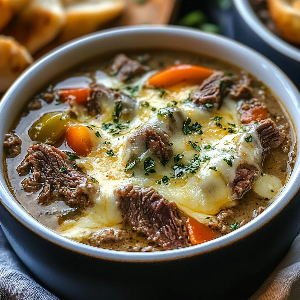 Philly Cheese Steak Soup Recipe: Comfort in a Bowl