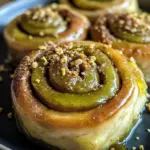 Pistachio Butter Cinnamon Rolls