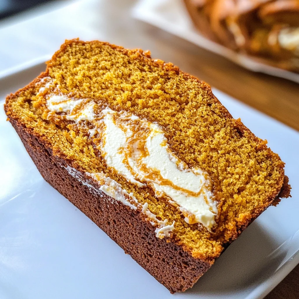 Pumpkin Cream Cheese Bread