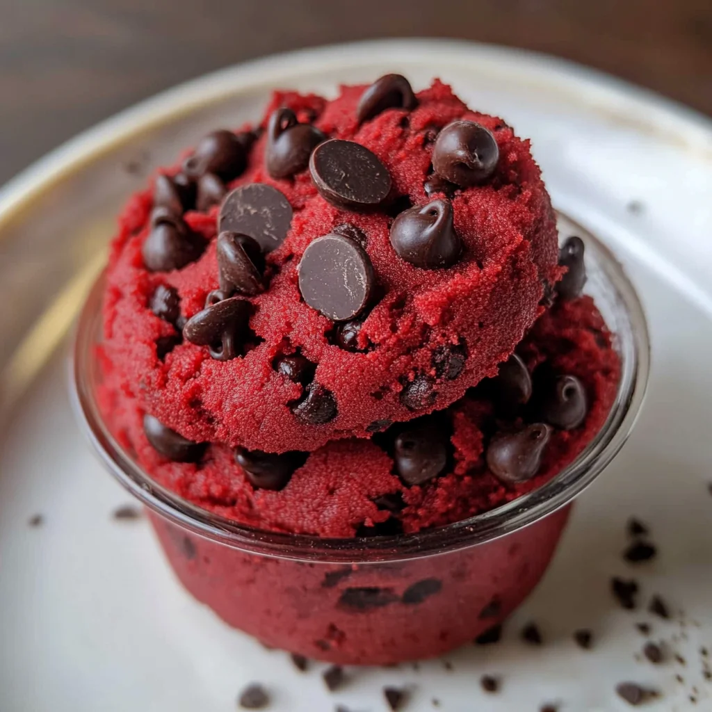 Red Velvet Edible Cookie Dough Recipe
