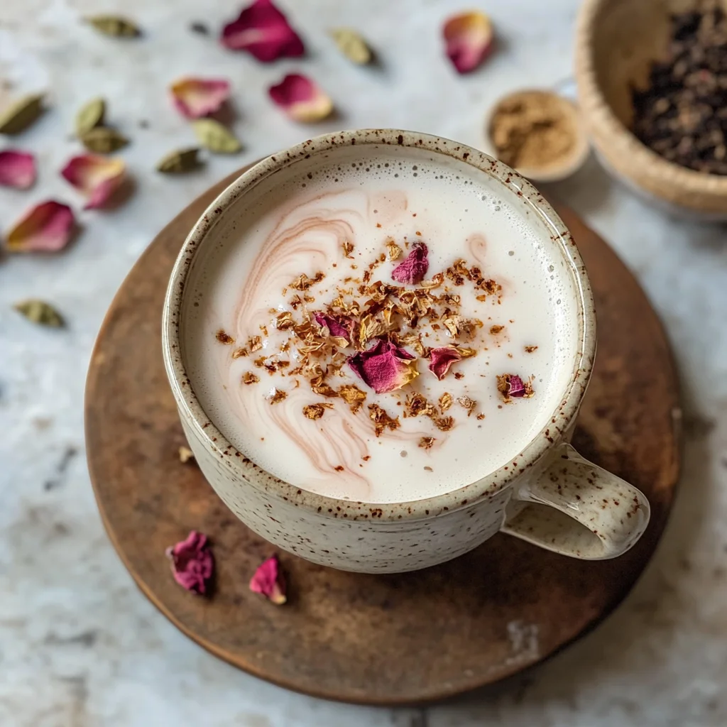 Rose Cardamom Tea Latte: A Cozy, Fragrant Delight