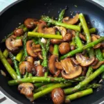 Sautéed Asparagus and Mushrooms