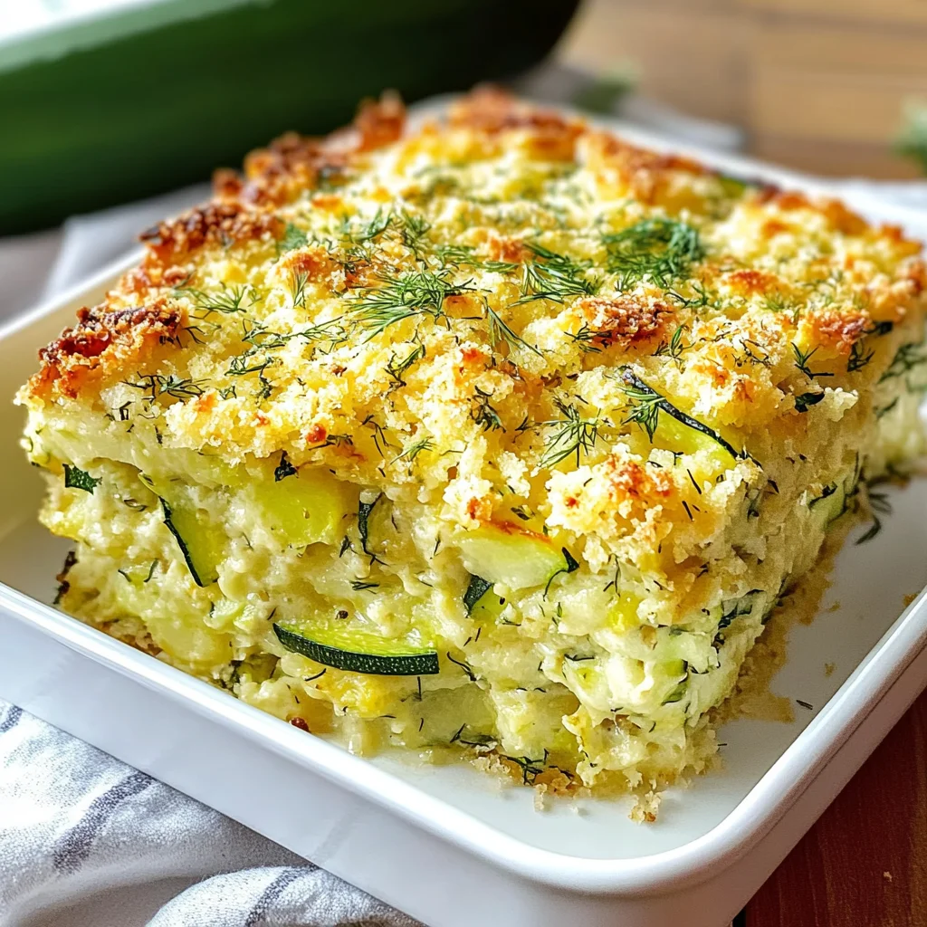Simple Zucchini Dill Casserole - theamazingfood