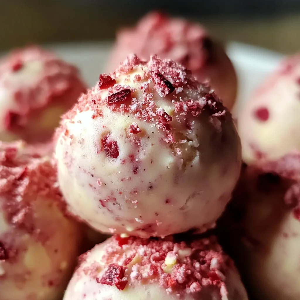 Strawberry Cheesecake Protein Balls