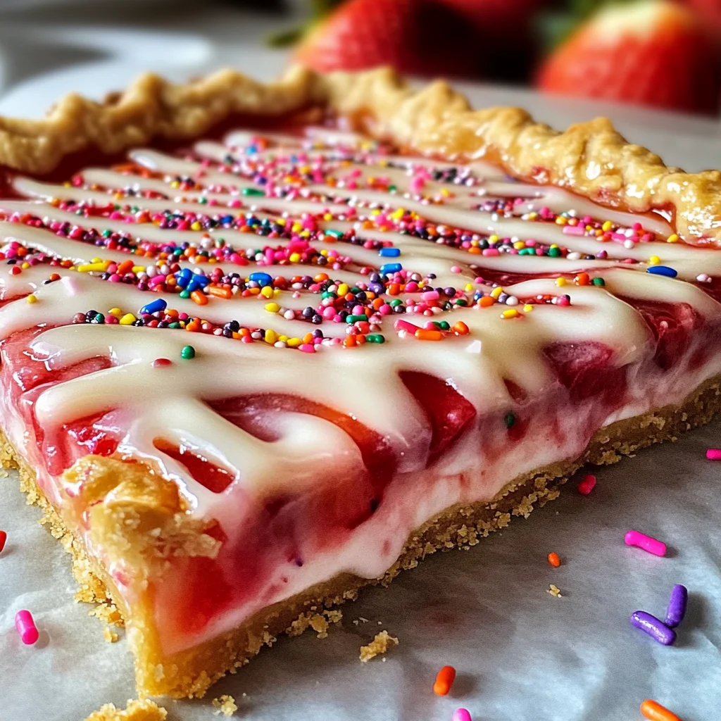 Strawberry Pop Tart Slab Pie Recipe