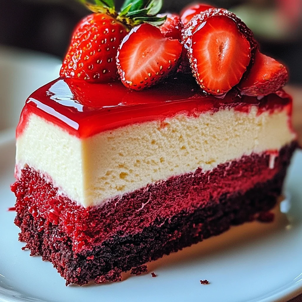 Strawberry Red Velvet Cheesecake