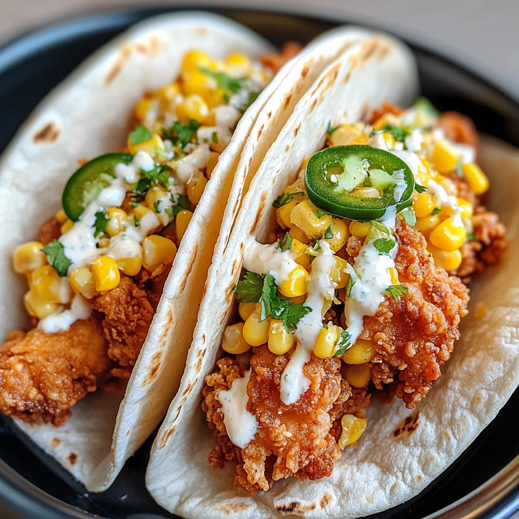 The Ultimate Guide to Fried Chicken Street Corn Tacos with Jalapeño Lime Ranch: A Flavorful Fiesta in Every Bite