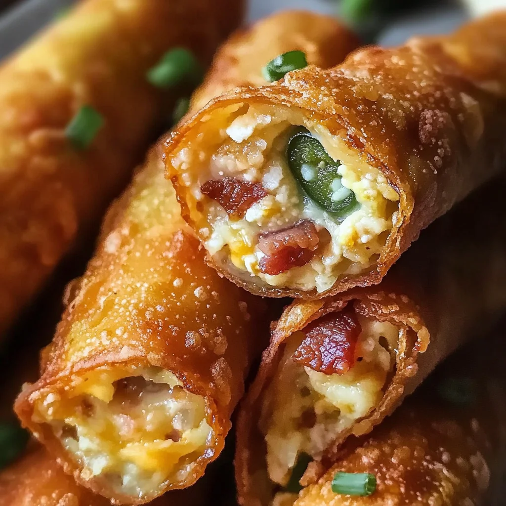Turkey Bacon Jalapeño Eggrolls