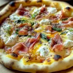 White Pizza with Prosciutto & Hot Honey